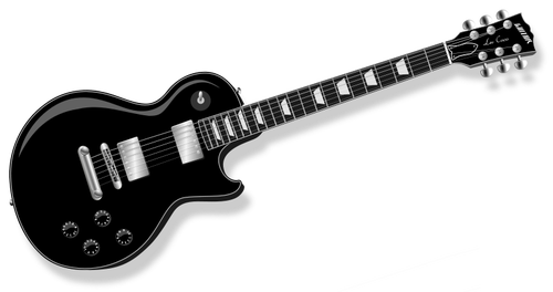 האיור וקטורית גיטרה חשמלית