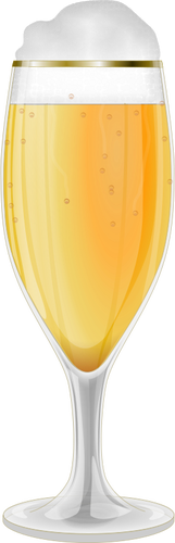 כוס בירה בתמונה וקטורית