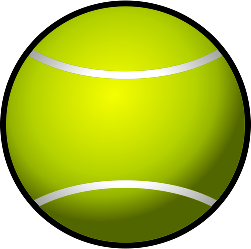 Immagine vettoriale di tennis ball clip art