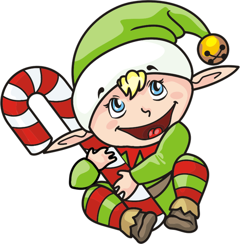 Elf Crăciun ilustrare