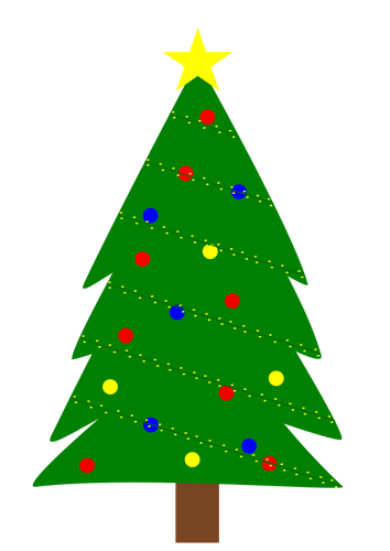Weihnachtsbaum mit Beleuchtung
