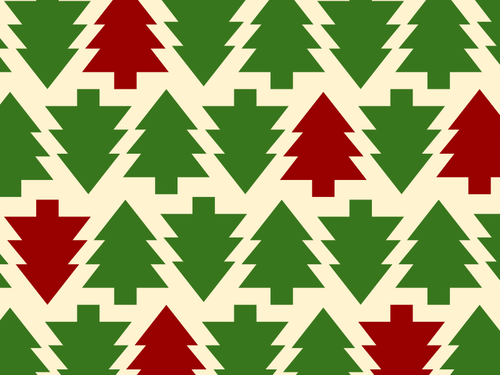 圣诞季节树背景矢量插图