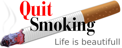 Illustration vectorielle de fumeurs de cesser de fumer
