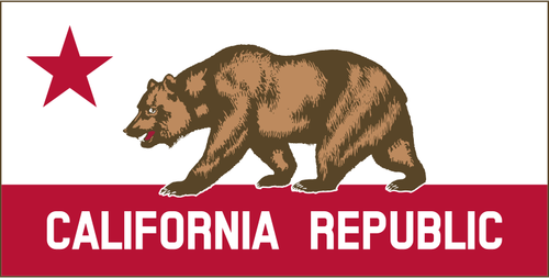 California Republic banner vector clip art