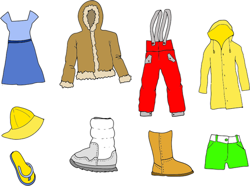 Variedade de roupas