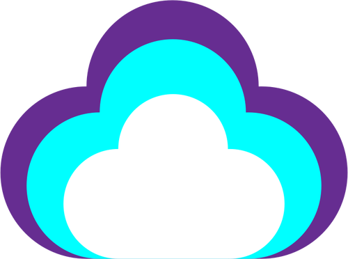 Imagen vectorial de Happy cloud