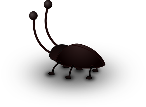 Vector image of a cockroach