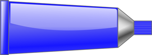 Ilustración de vector de tubo de color azul