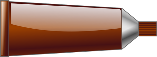 Векторный рисунок коричневого цвета трубки