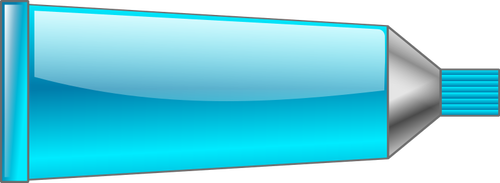Imagem vetorial de tubo de cor ciano