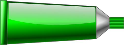 Vektör grafikleri yeşil renk tüp