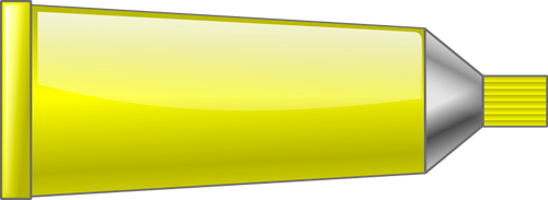 Vector graphics of yellow colour tube