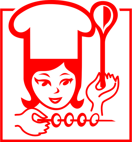 Chef de sex feminin pictogramă grafică vectorială