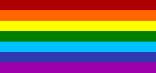 Vettore di bandiera arcobaleno