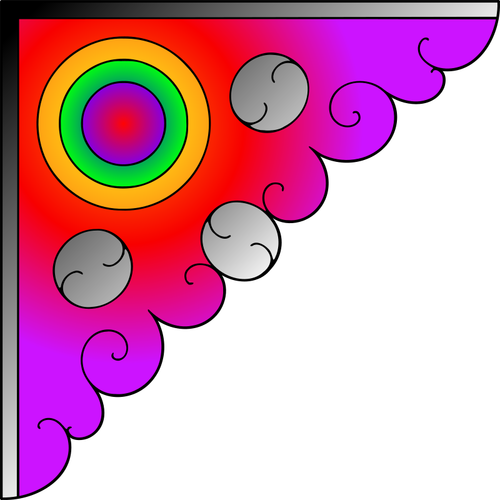 Multiclolor roh dekorace vektorové ilustrace