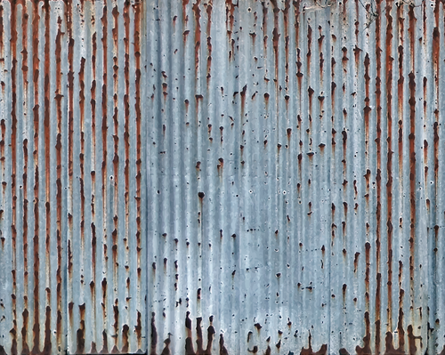 Patrón de metal oxidado