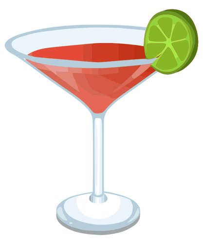 Image vectorielle cocktail cosmopolite