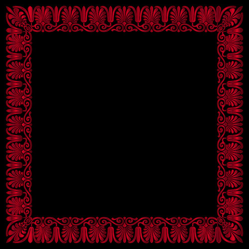 Roter und schwarzer Rahmen