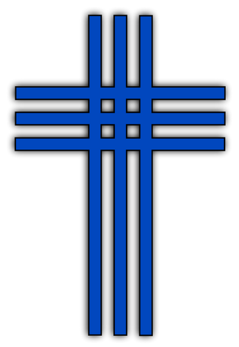 Vector image of crossed stripes
