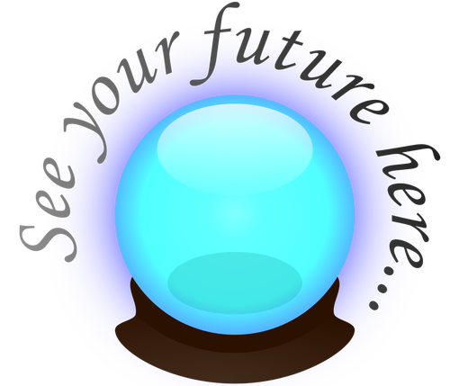 Bola de cristal azul
