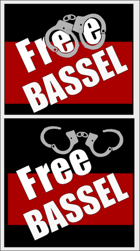 Vector image of Basel captivity and freedom poster