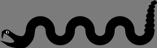 Snake silhouette image