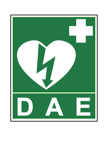 Simbolo di defibrillatore