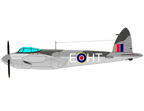 De de Havilland Mosquito vector tekening