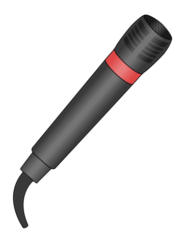 Vector afbeelding van een microfoon