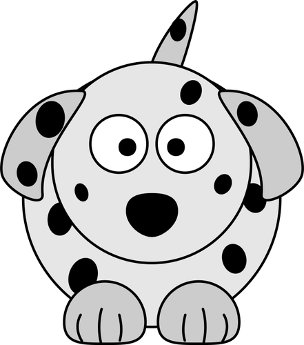 Cartoon van de Dalmatische hond