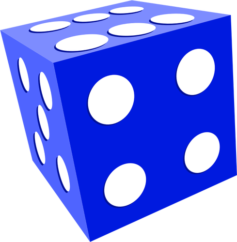 Illustration of playing dice