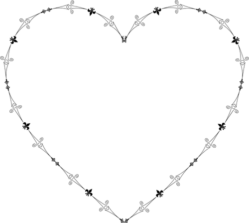 Decoratieve hart vorm 3