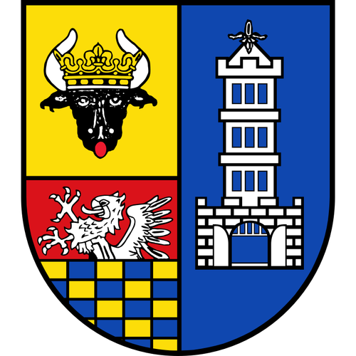 Ilustracja wektorowa herbu miasta Demmin