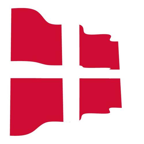 Волнистый флаг Дании