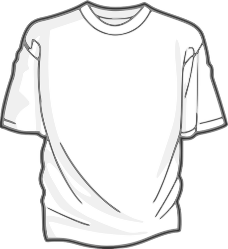 Imagen de vector de camiseta blanca