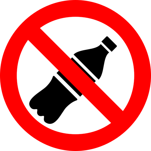 Drink geen teken vector illustraties