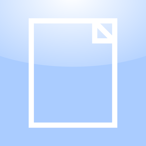 Vectorillustratie van het pictogram van de computer OS leeg document
