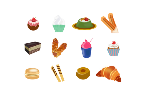 Verschillende desserts afbeelding
