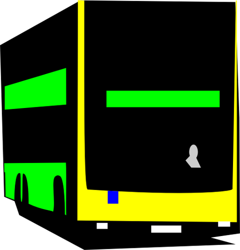 Berliinin kaksikerroksinen bussivektorikuva