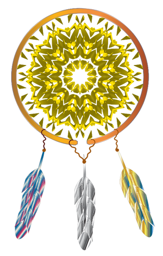 Native American Dream Catcher Vektorgrafik