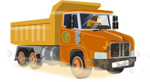 Dump tipper truck vector image