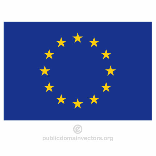 유럽 연합의 벡터 국기
