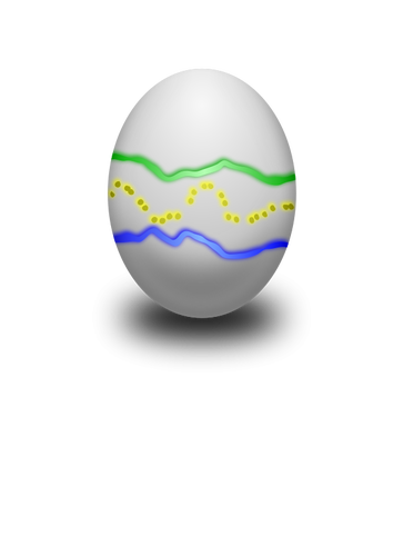 Oeuf de Pâques une image clipart vectoriel