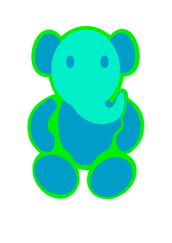 Elefante blu