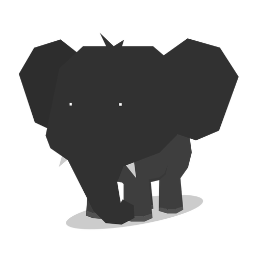 Elefant silueta