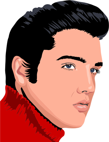 Elvis Presley vektorbild