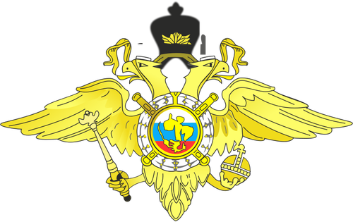 俄罗斯联邦矢量插图的会徽。