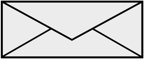 Black and white envelope