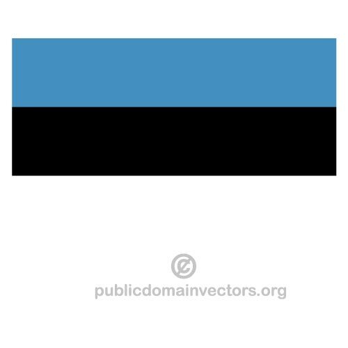 Флаг Эстонии вектор