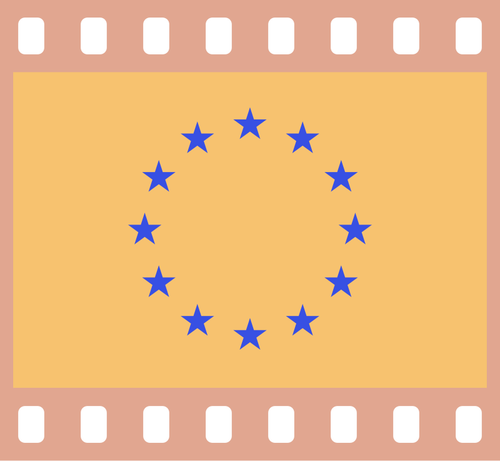 Flagge von Europa-Bild